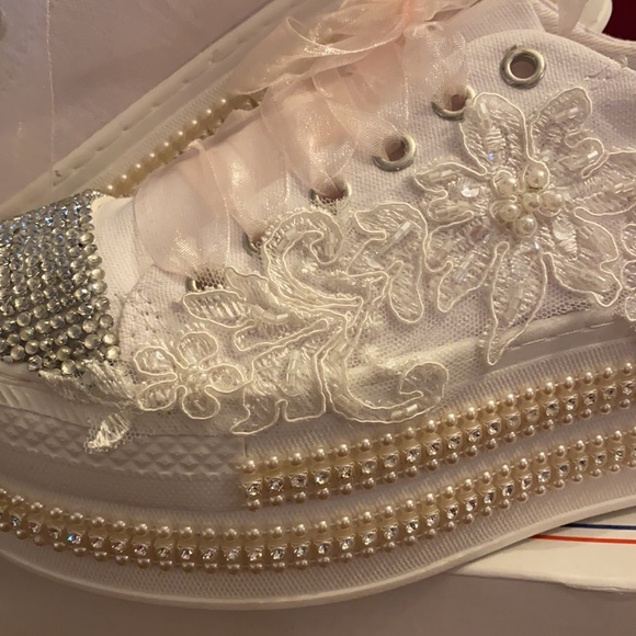 Bridal wedge sneakers from Italy🇮🇹 - Picture 6 of 6